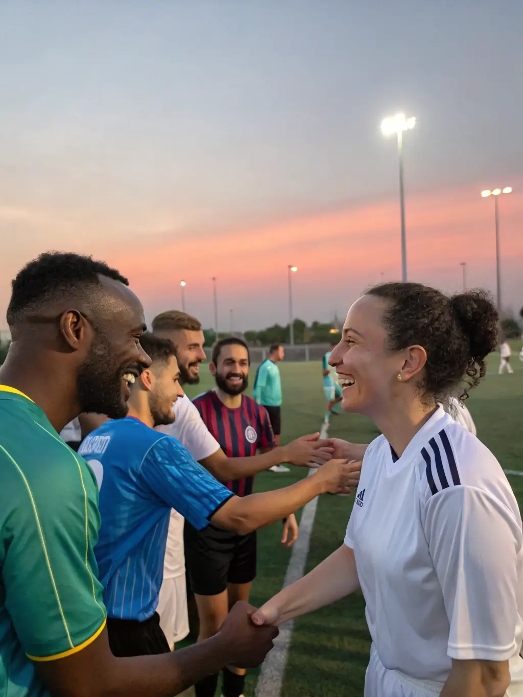 An image depicting a BFC BRIVE FUTSAL CLUB team participating in a local futsal tournament, highlighting the competitive spirit and camaraderie among team members.